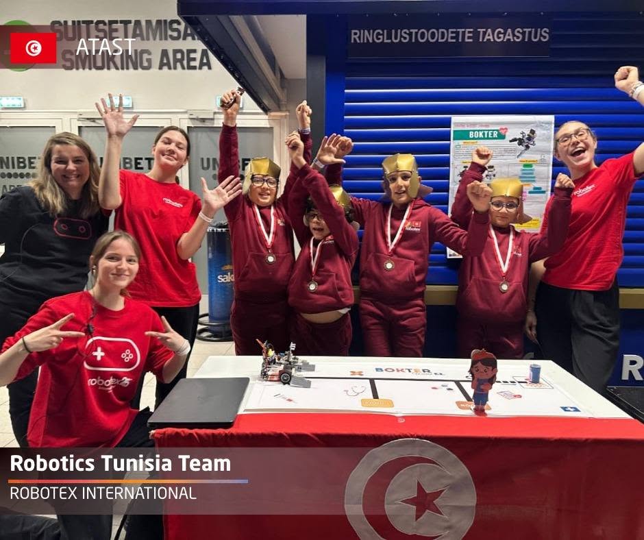 Tunisia team celebrating